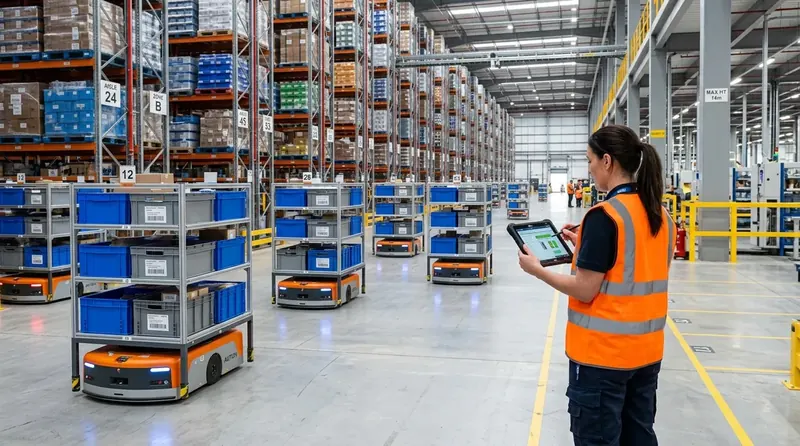El ROI de los Agentes Físicos: Cómo la robótica autónoma optimiza bodegas y centros de distribución