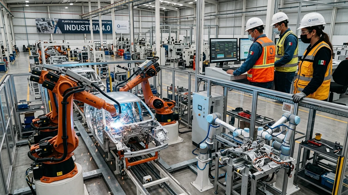 Querétaro lidera la automatización industrial: El motor del Nearshoring en México